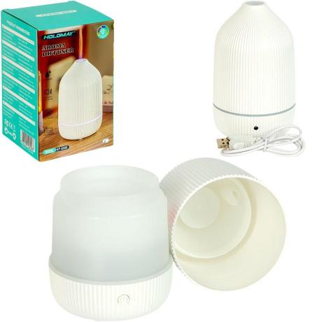 ТОТАЛ! Увлажнитель воздуха 8,5*8,5*15см с LED-подсветкой AROMA DIFFUSER KP-6008B