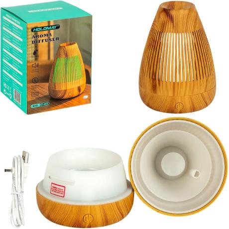 ТОТАЛ! Зволожувач повітря 11,5*11,5*15,5см з LED-підсвіткою AROMA DIFFUSER KP-6009