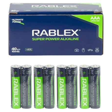 Батарейка RABLEX LR03 AАА 1.5V щелочная 000783