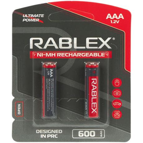 Аккумуляторы RABLEX ААА 600 1.2V перезаряжаемые 001261