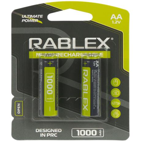 Аккумуляторы RABLEX АА 1000 1.2V перезаряжаемые 001223