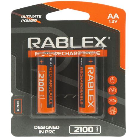 Аккумуляторы RABLEX АА 2100 1.2V перезаряжаемые 001247
