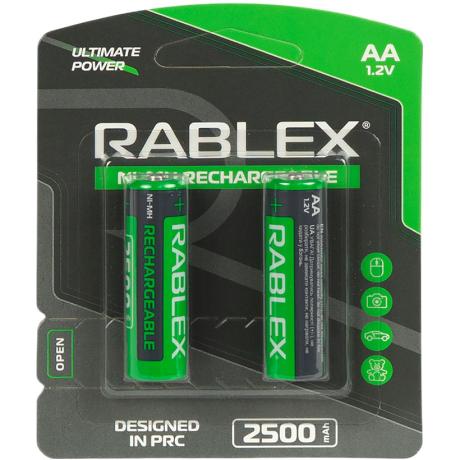 Аккумуляторы RABLEX АА 2500 1.2V перезаряжаемые 001254