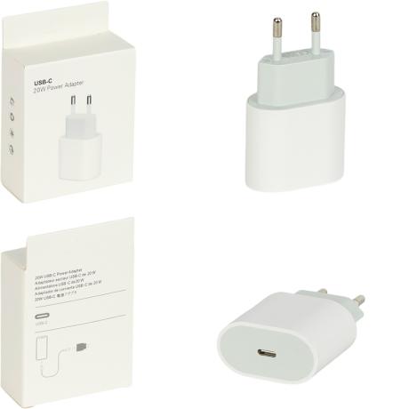 Адаптер мережевий 20W для швидкого заряджання гаджетів Type-C PD-12W