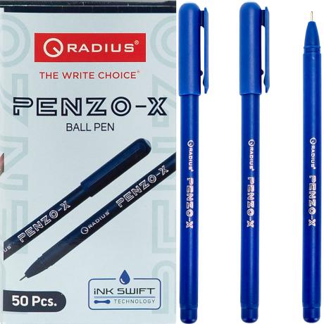 Ручка "PENZO - X 1000м " RADIUS 50 штук, синяя 505769