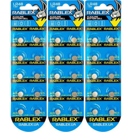 Батарейка RABLEX "таблетка" 1.5V AG5 (LR48)