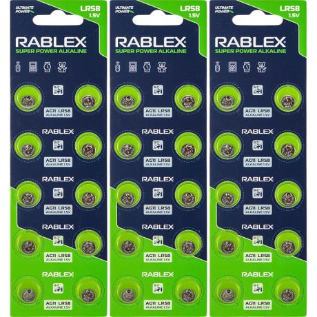 Батарейка RABLEX "таблетка" 1.5V AG11 (LR58)