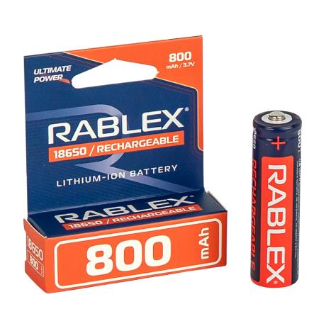 Аккумулятор RABLEX 800mah 3.7V 18650(БЕЗ ЗАЩИТЫ) 001773