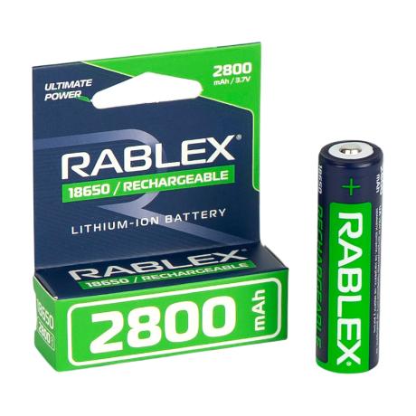 Аккумулятор RABLEX 2800mah 3.7V 18650(БЕЗ ЗАЩИТЫ) 001889