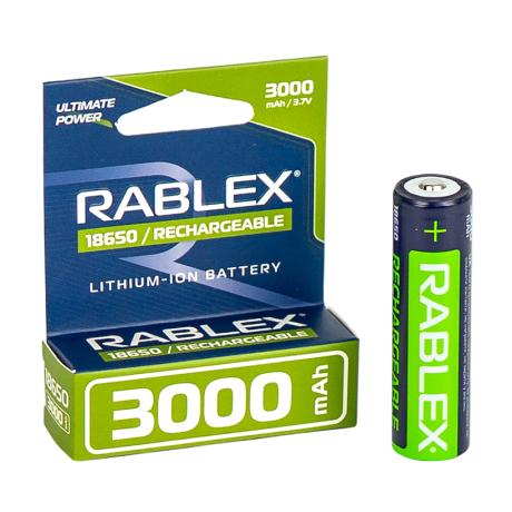 Акумулятор RABLEX 3000mah 3.7V 18650(БЕЗ ЗАХИСТУ) 000301