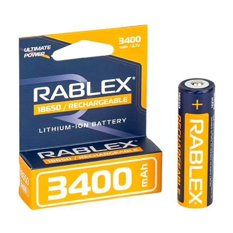 Аккумулятор RABLEX 3400mah 3.7V 18650(БЕЗ ЗАЩИТЫ) 001919