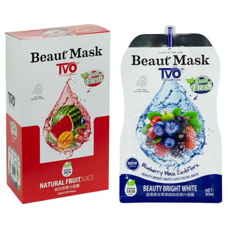РАСПРОДАЖА! Маска тканевая 30мл увлажняющая для лица "Bluberry Plinia CauliFlora" TVO 016