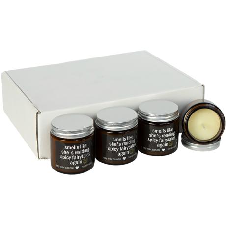 Ароматическая свеча 190г "Smells" 6,5*5,5см в стеклянной банке с крышкой 7127-7/BL60012