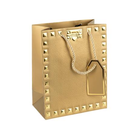 Пакет подарочный 26*32*12см с тиснением фольгой GOLD HL-1911