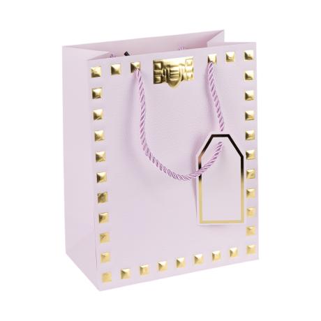 Пакет подарочный 31*42*12см с тиснением фольгой PURPLE HL-1922