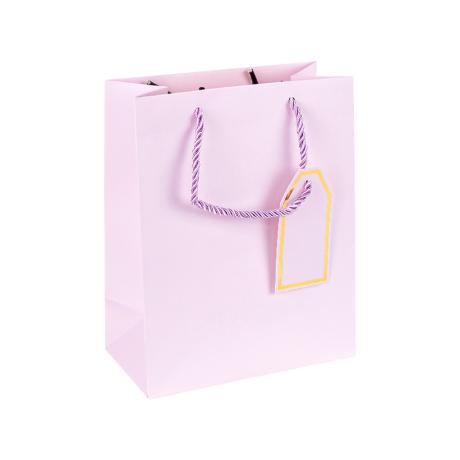Пакет подарочный 26*32*12см однотонный LIGHT PURPLE HL-1986