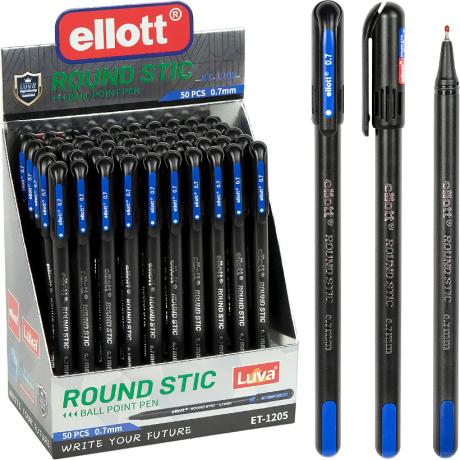Ручка масляная "Ellott" Round Stic ET-1205-50 синяя