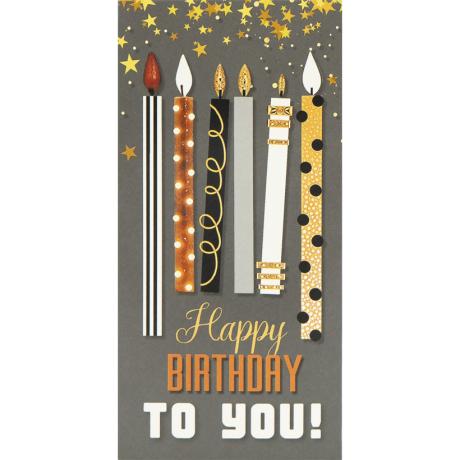 Конверт для денег поздравительный "Happy birthday to you!" КВ 24-167