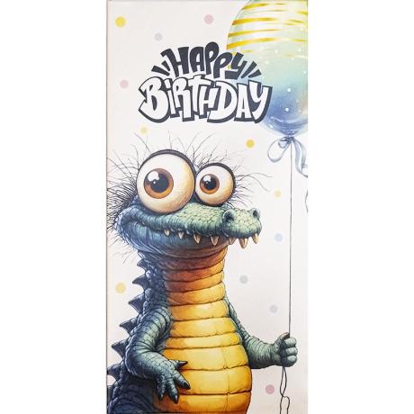 Конверт для денег поздравительный "Happy birthday" КВ 25-183