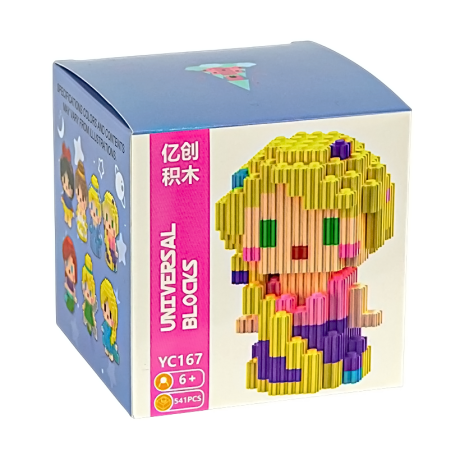 Конструктор детский 3D фигурка пиксельный YC167