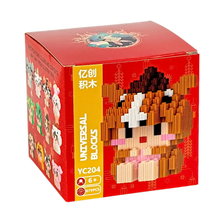 Конструктор детский 3D фигурка пиксельный YC204