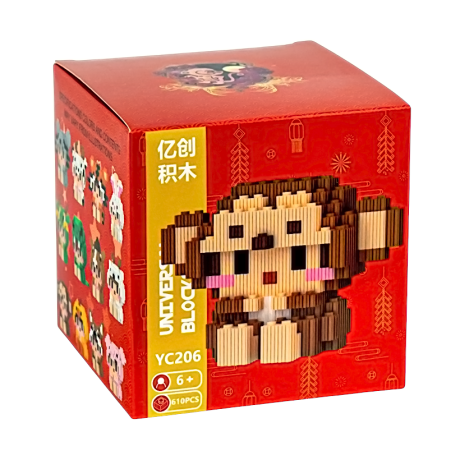 Конструктор детский 3D фигурка пиксельный YC206