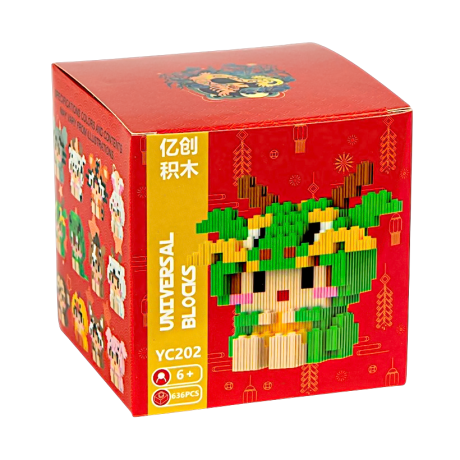 Конструктор детский 3D фигурка пиксельный YC202