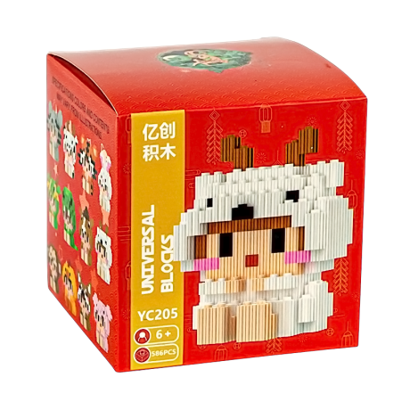 Конструктор детский 3D фигурка пиксельный YC205