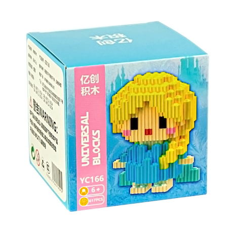 Конструктор детский 3D фигурка пиксельный YC166