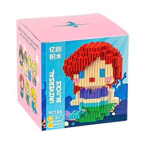 Конструктор детский 3D фигурка пиксельный YC165