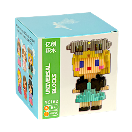 Конструктор детский 3D фигурка пиксельный YC162