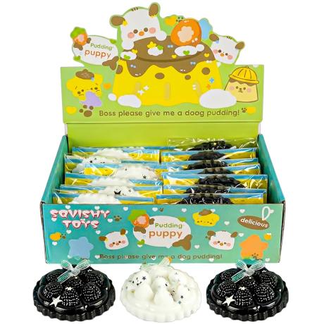 Игрушка-антистресс сквиш 9*9*3см "Пудинг" 2636-2
