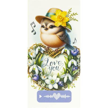 Конверт для денег поздравительный "Love you" КВ 25-285
