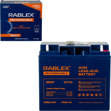 Аккумулятор RABLEX 12V 17000mAh RB1217 (17А) Lead-Acid battery 002343