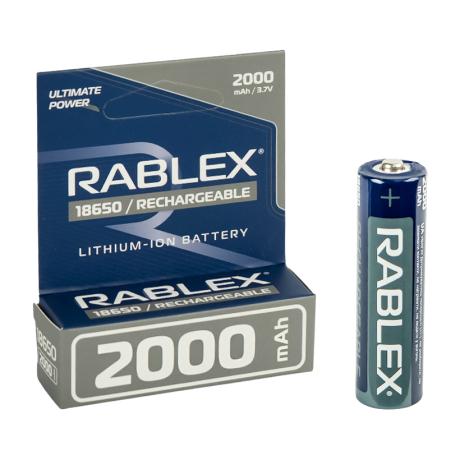 Аккумулятор RABLEX 2000mah 3.7V 18650(БЕЗ ЗАЩИТЫ) 001827