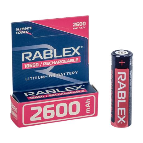 Аккумулятор RABLEX 2600mah 3.7V 18650(БЕЗ ЗАЩИТЫ) 001940