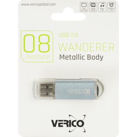 Флешка Verico USB 8Gb Wanderer SkyBlue 1UDOV-M4SE83-NN 600609