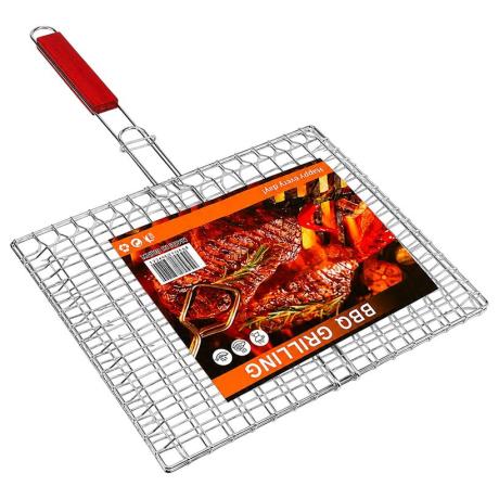 Решітка-гриль для барбекю 920г 40*30см з ручкою та фіксатором  XY819