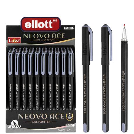 Ручка шариковая "Ellott" ET-1203Z-50 Neovo Ace черная