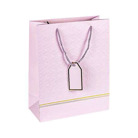 Пакет подарочный 26*32*12см с рельефным тиснением LIGHT PURPLE HL-2027