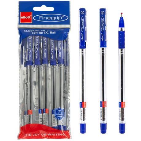 Ручка масляна FINEGRIP "Ellott" ET388B синя 