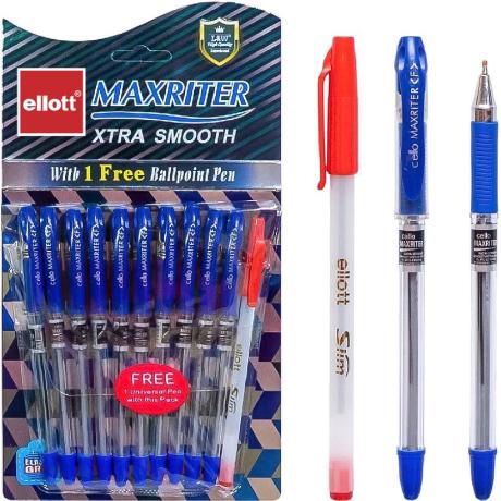 Ручка масляна MAXRITER "Ellott" CL727+1 синя 