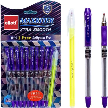 Ручка масляна MAXRITER "Ellott"  CL727+1 фіолетова