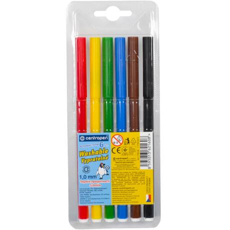 Фломастеры 6 цветов CENTROPEN 7790/06