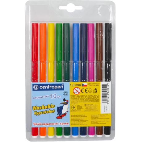 Фломастери 10 кольорів CENTROPEN