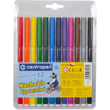 Фломастеры 12 цветов CENTROPEN 7790/12