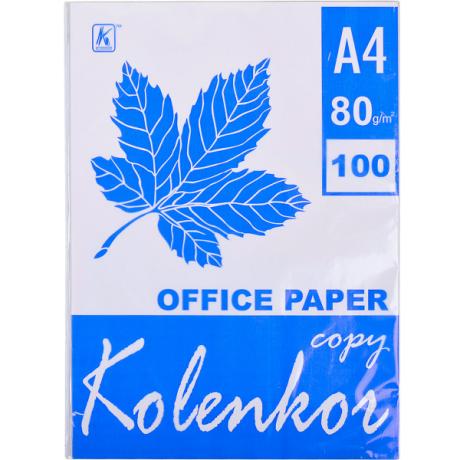 Бумага для ксерокса А4 "Коленкор" 100 листов, 80г/м² B100OF65
