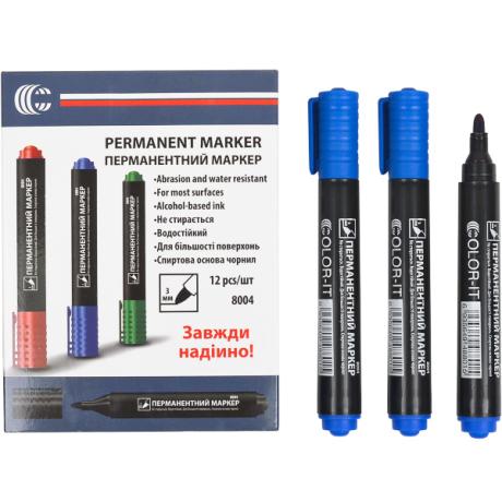 АКЦИЯ! Маркер перманентный синий JX-8004 Diamont "C"