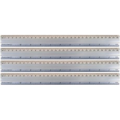 Линейка 30см алюминиевая 8009-30