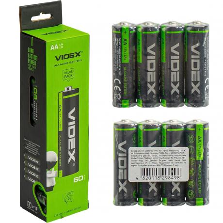 Батарейка VIDEX LR6 / AA 4pcs SHRINK CARD V-000026/007005
